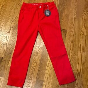 Avenue Denim 4 pocket Red Stretch Pants. Comfy and stylish size 16AV (1a)